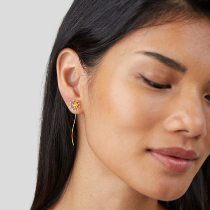 Boucles pissenlit or 18K