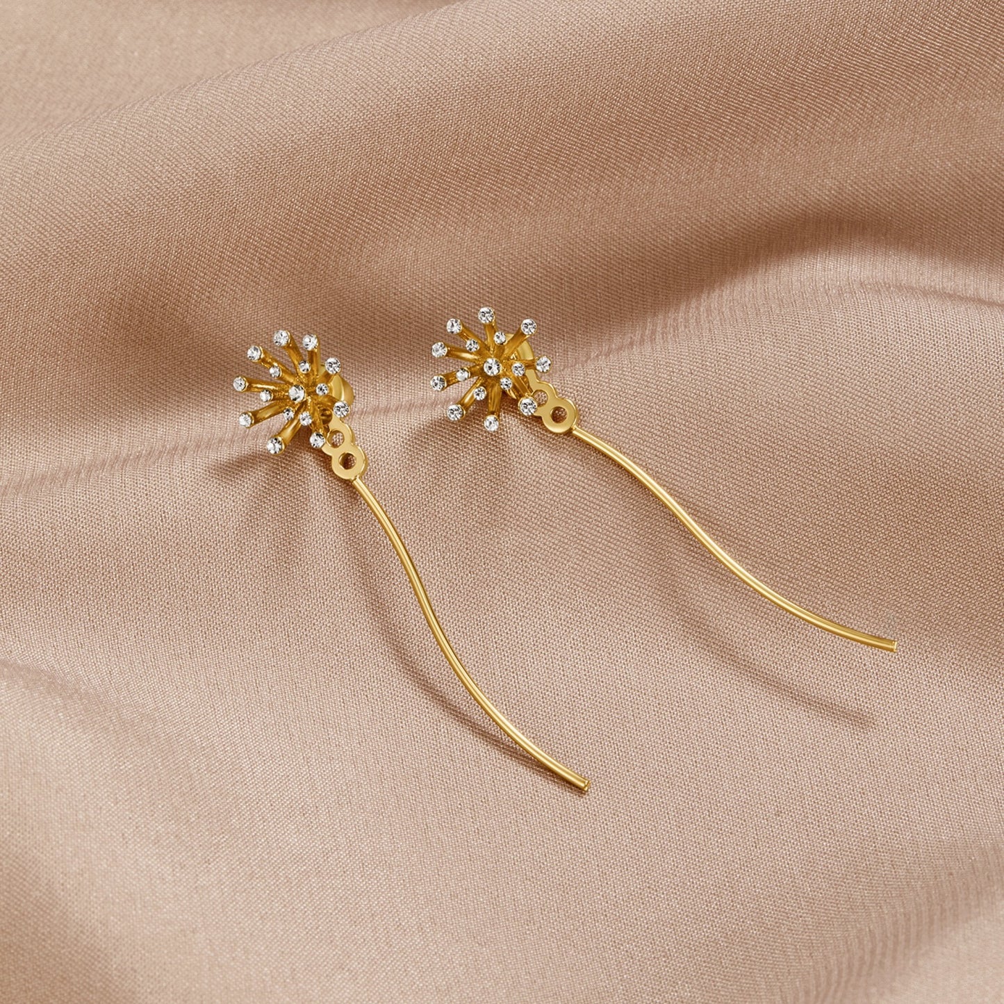 Boucles pissenlit or 18K