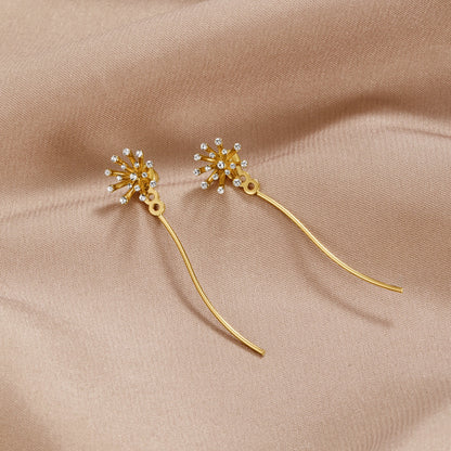 Boucles pissenlit or 18K