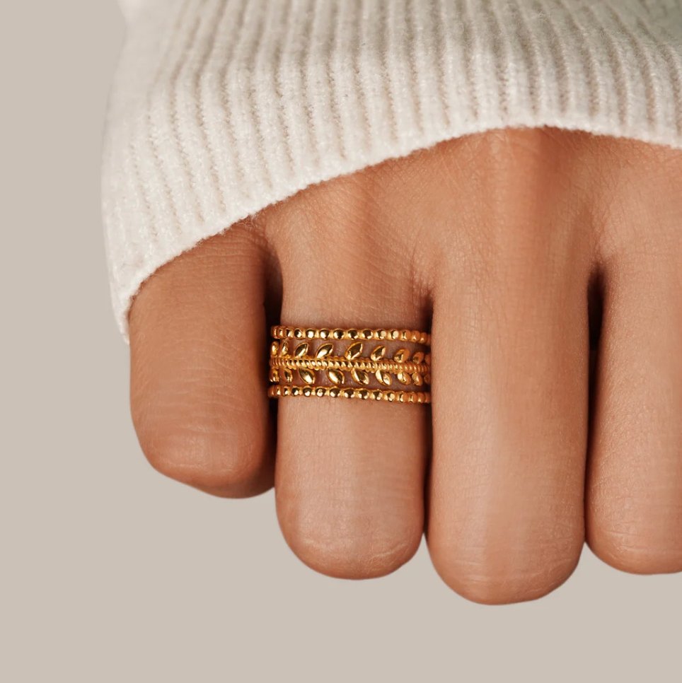 Bague Marissa Feuille Dorée