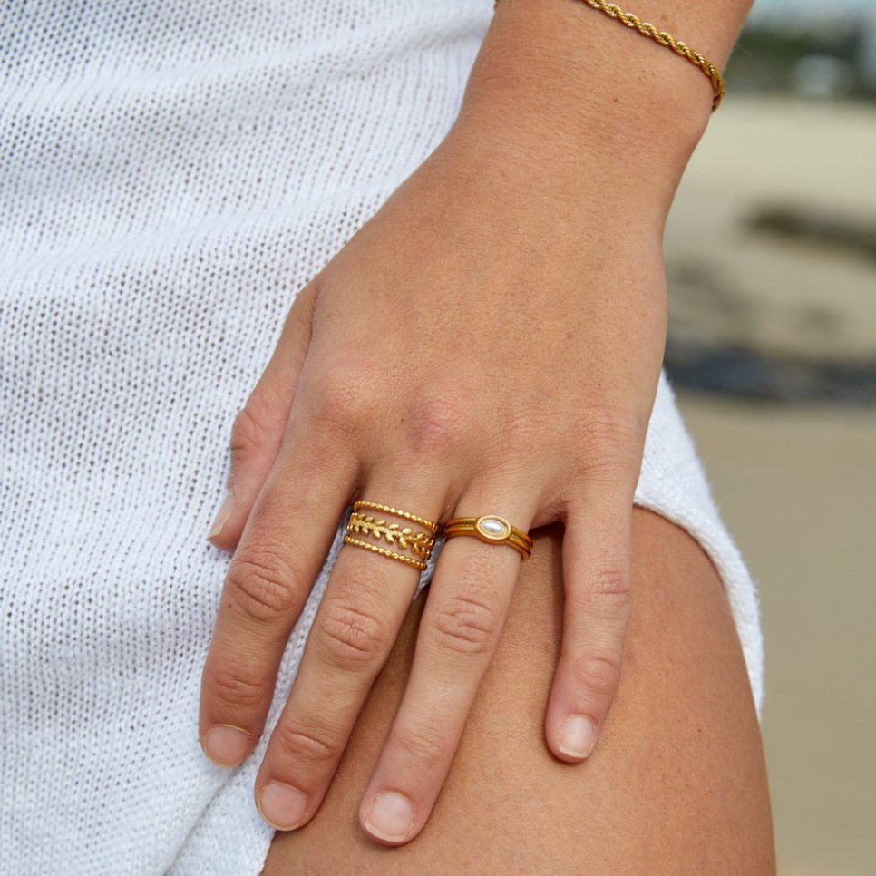Bague Marissa Feuille Dorée