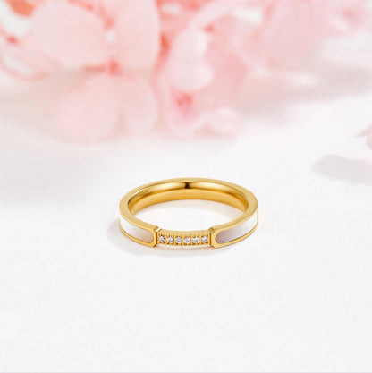 Bague Nacre & Cristaux