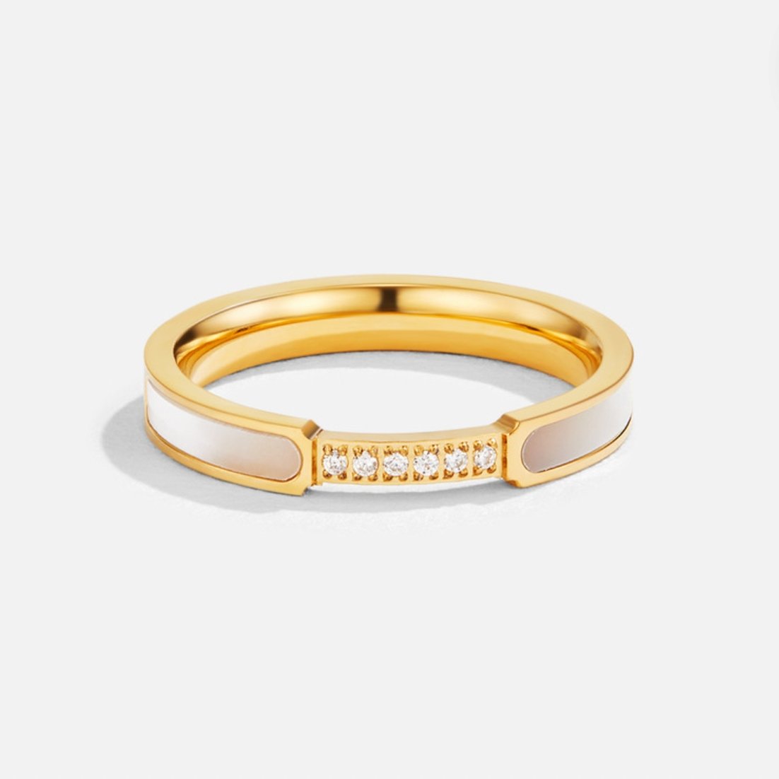 Bague Nacre & Cristaux