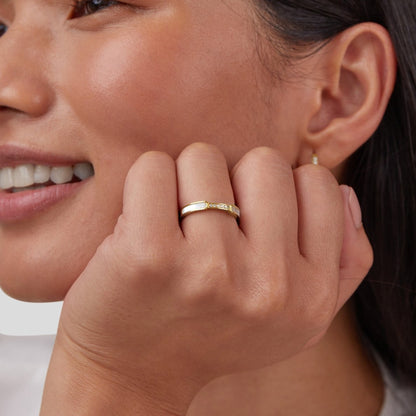 Bague Nacre & Cristaux