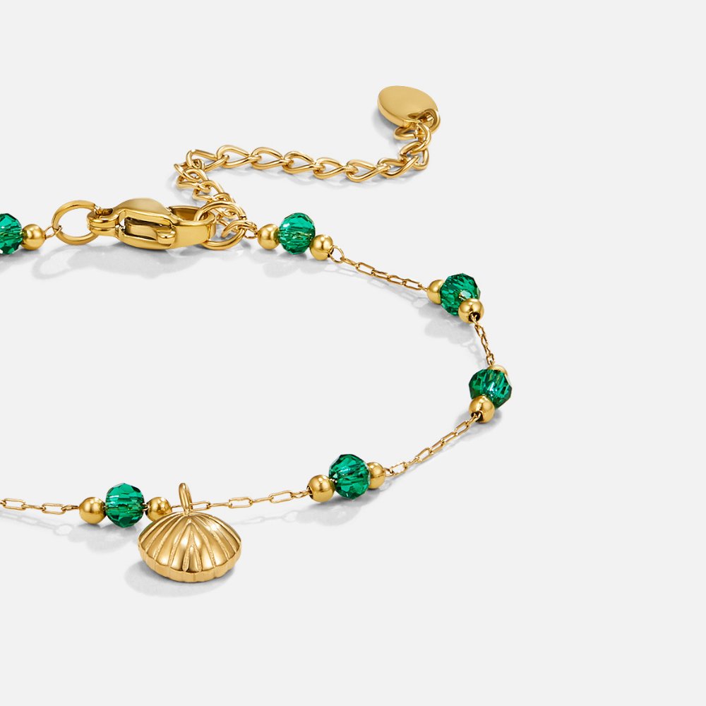 Bracelet Nerissa Coquillage Vert