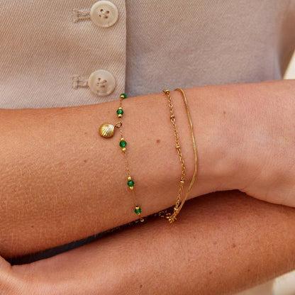 Bracelet Nerissa Coquillage Vert