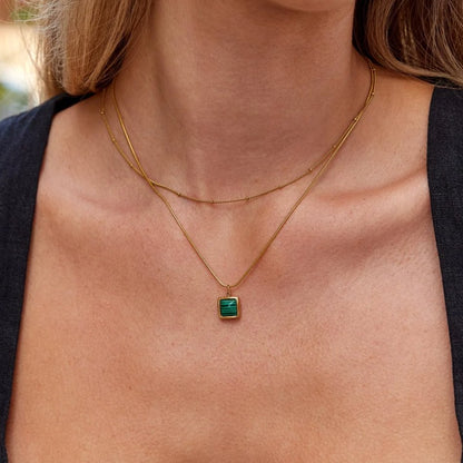 Collier Niyah Chaîne Or avec Perles