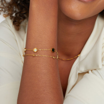 Bracelet Onyx Blanc