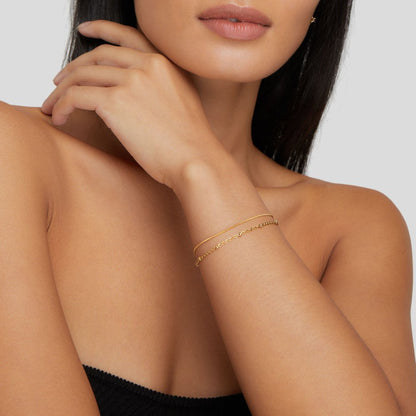 Bracelet Pia Doré Superposé