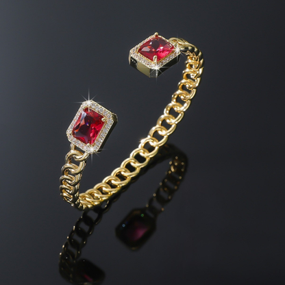 Bracelet Rubis Ouvert Veloria