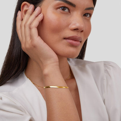 Bracelet Sarya Chaîne Serpent Dorée