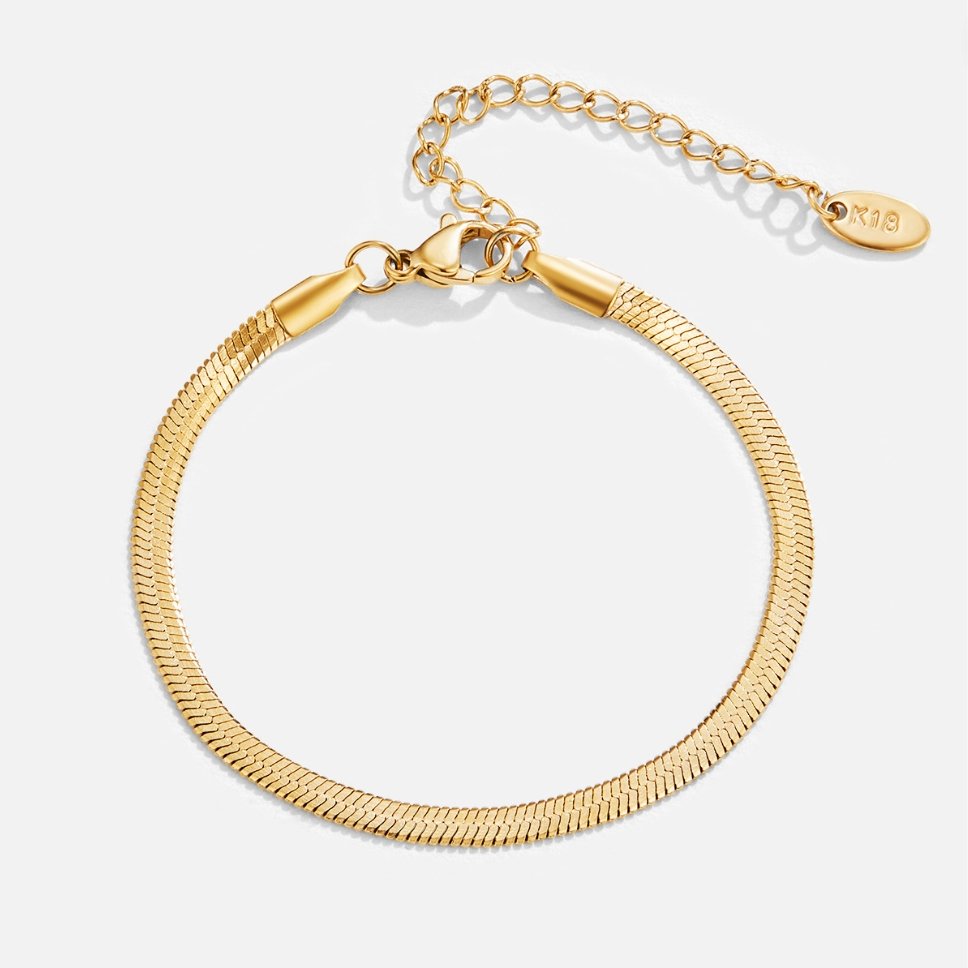 Bracelet Sarya Chaîne Serpent Dorée