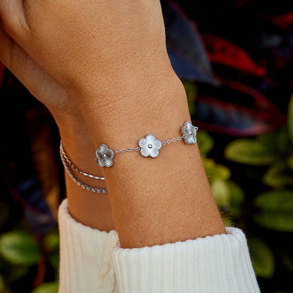 Bracelet Trèfle Argent