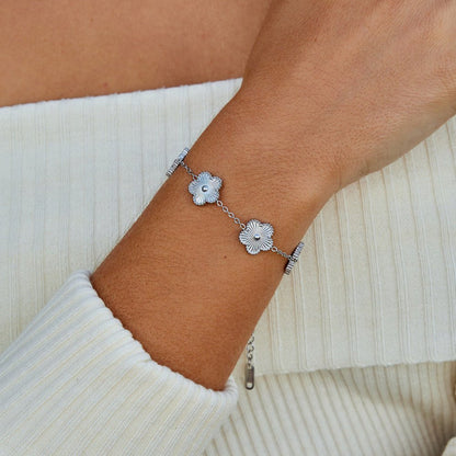 Bracelet Trèfle Argent
