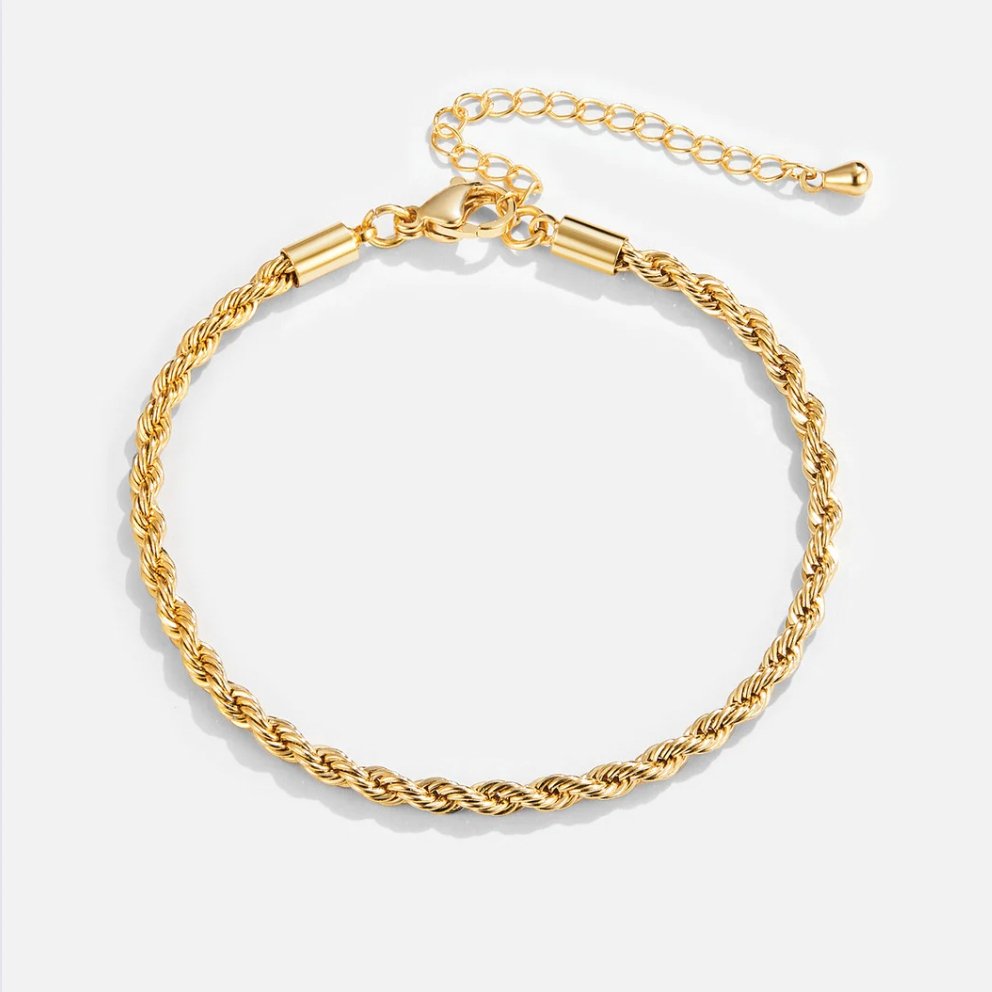 Bracelet Doré Torsadé