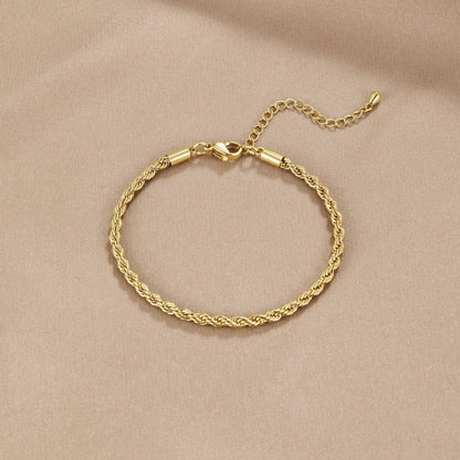 Bracelet Doré Torsadé