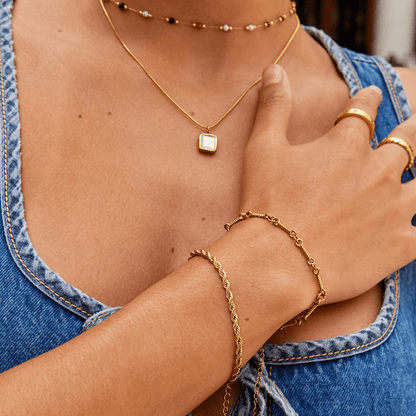 Bracelet Doré Torsadé