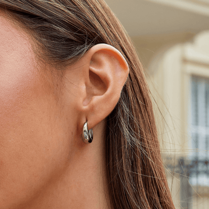 Créoles Valentina argent