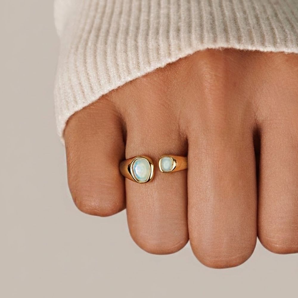 Bague Aigue-Marine Vintage