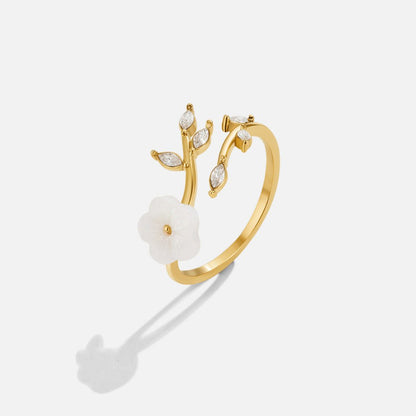 Bague Fleur Blanche