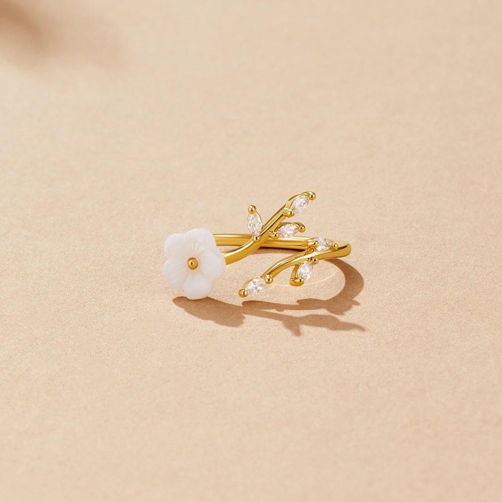 Bague Fleur Blanche