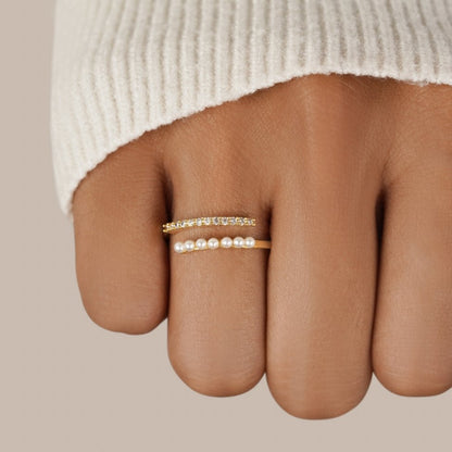 Bague Perle Cristal