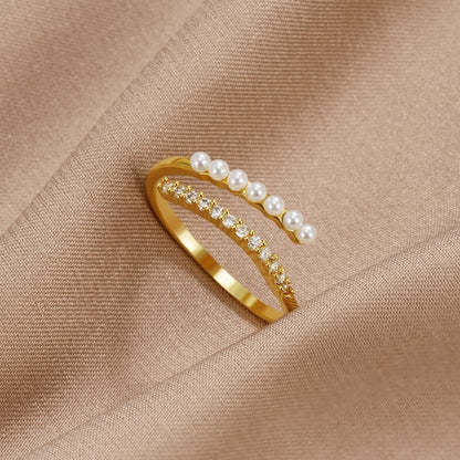Bague Perle Cristal