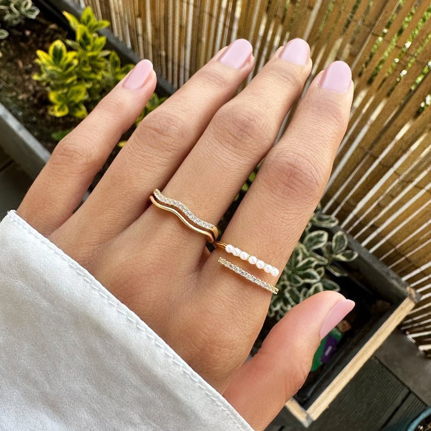 Bague Perle Cristal